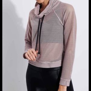 Koral Pump Open Mesh Pullover Mauve Sz Small